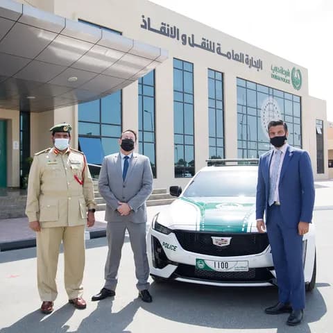 Dubai Police Adds Luxurious Cadillac CT5 to Its Fleet