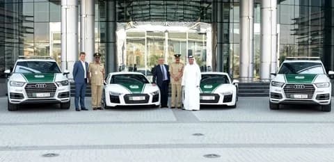 Audi R8 and Q7 join Dubai Police Fleet