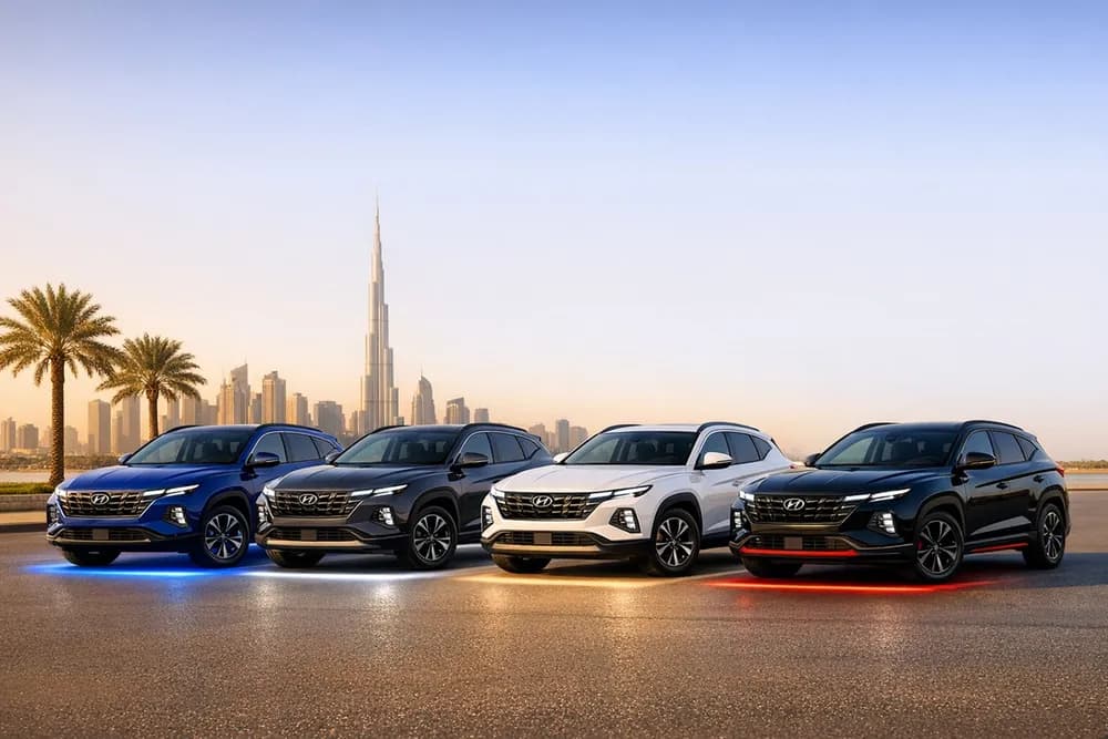 مقارنة فئات هيونداي توسان 2026 في الإمارات: المواصفات والأسعار والأداء