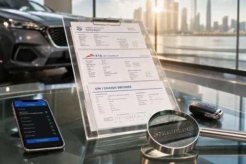 How to Read a UAE Car History Report in 2026: Emirates Vehicle Gate, RTA Records and Chassis Codes Decoded