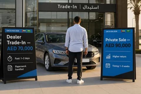 How to Trade In Your Car in the UAE and KSA 2026: What Dealers Actually Pay vs Private Sale