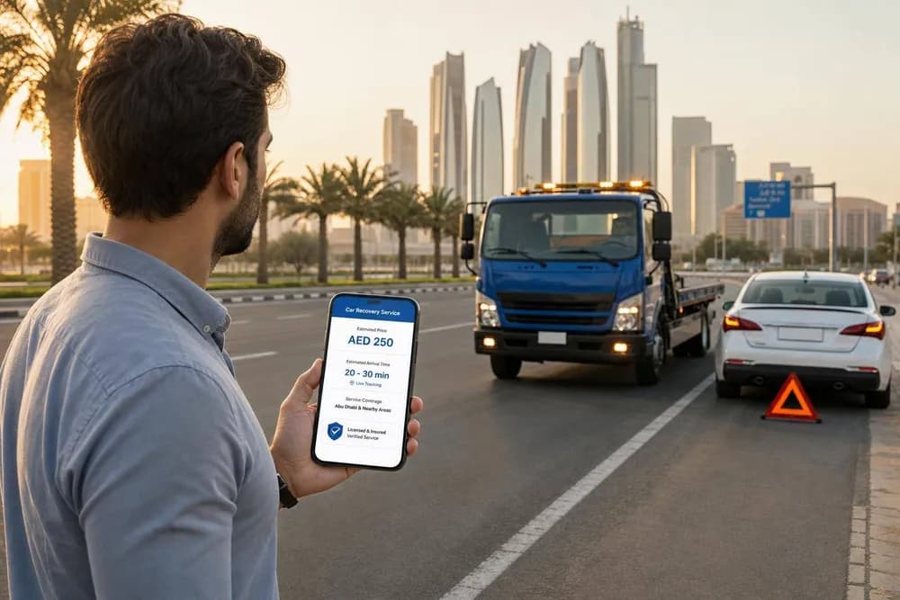 خدمات استعادة السيارات في أبوظبي