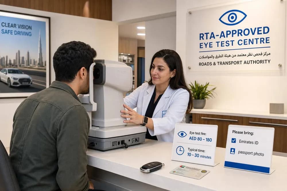 List of RTA-Approved Eye Test Centres in Dubai