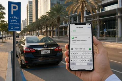 كيفية دفع رسوم مواقف أبوظبي عبر الرسائل النصية كيفية دفع رسوم مواقف أبوظبي عبر الرسائل النصية