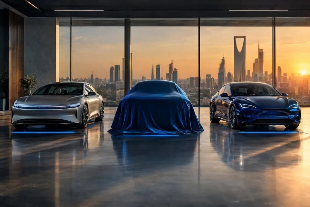 Ceer Exobot مقابل Lucid Air وTesla Model S: مقارنة أول سيارة كهربائية سعودية